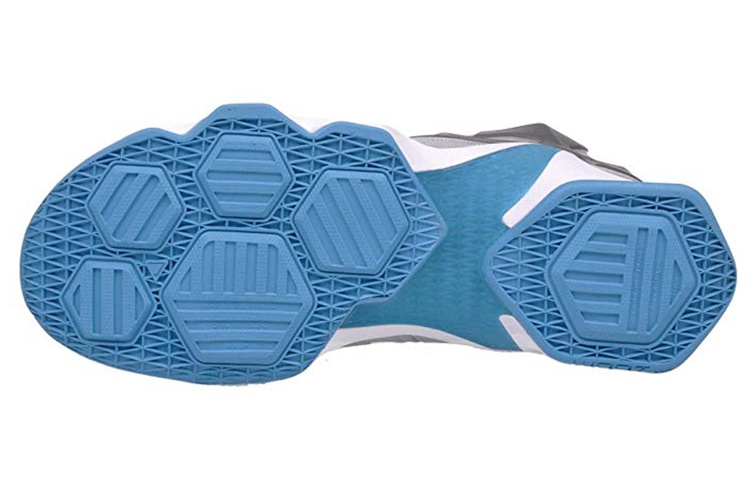 Мужские кроссовки Nike Lebron 13 Blue Lagoon (серо-синие) — фото 5