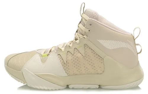 Li Ning Storm OUTDOOR Textile, Synthetic Leather Cushioning Slip Resistant Abrasion Resistant High top Basketball Shoes
