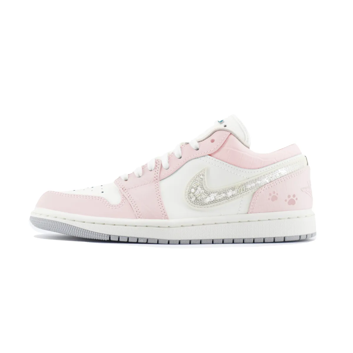 Jordan Air Jordan 1 Creative Art Abrasion Resistant Abrasion Resistant Low top Vintage Basketball Shoes Women's