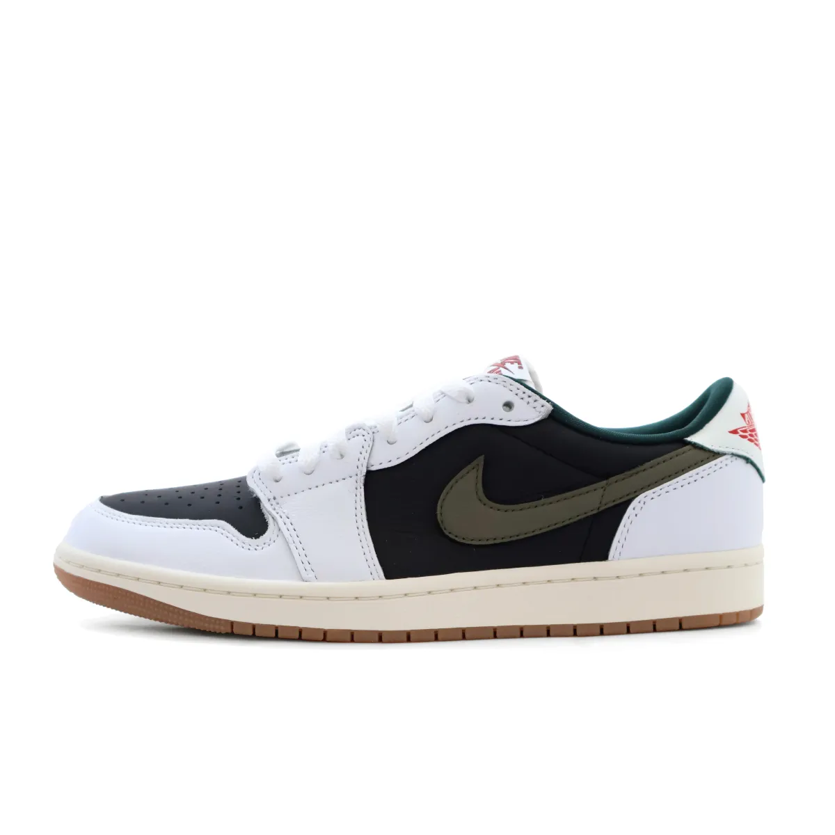 Jordan Air Jordan 1 Cushioning Slip Resistant Balance Low top Vintage Basketball Shoes Women's Black White