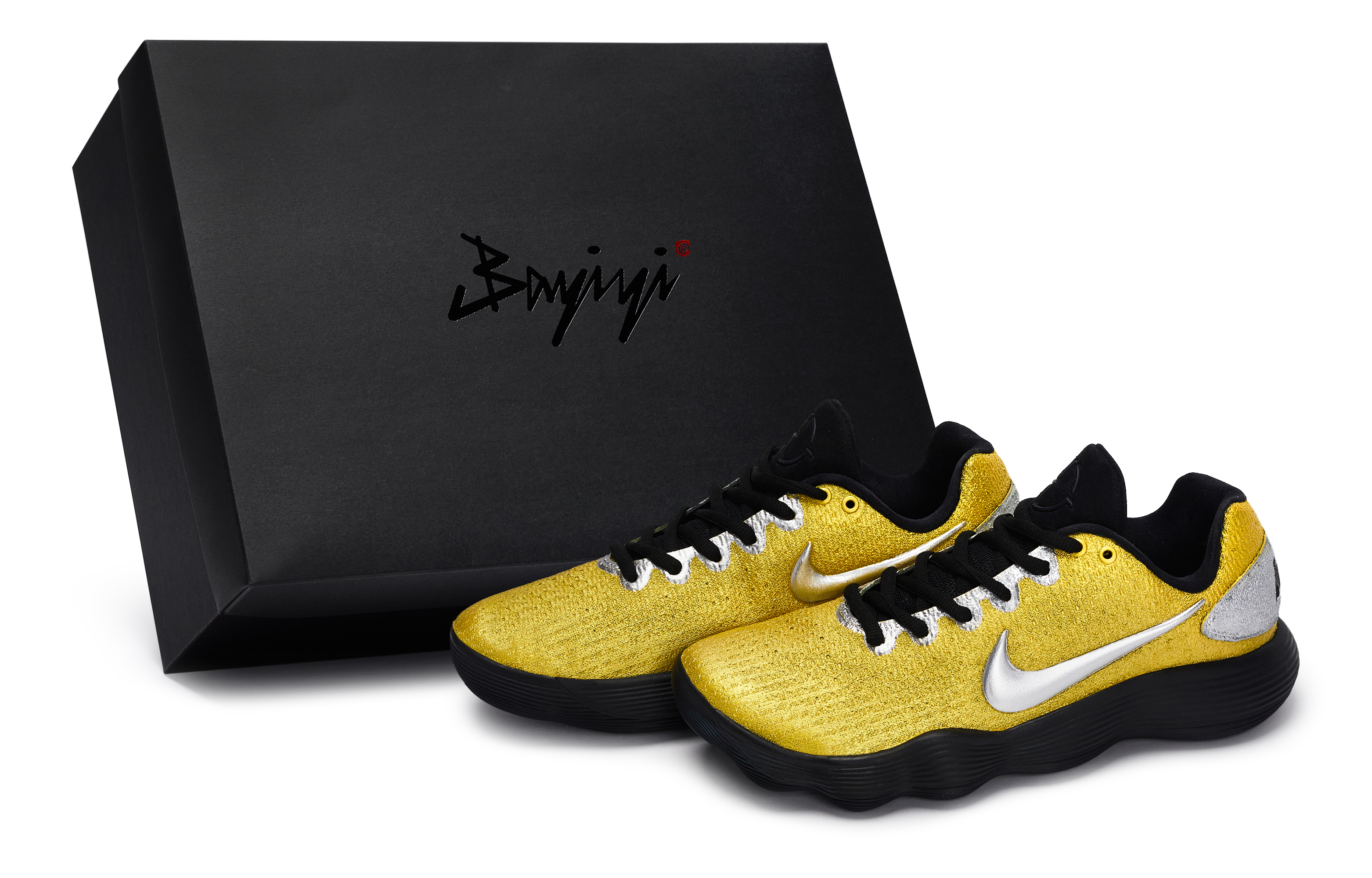 Nike Hyperdunk 2017 811 Manufacturing, Gilded Silver, Special Shoe Box Abrasion Resistant Low top Basketball Shoes