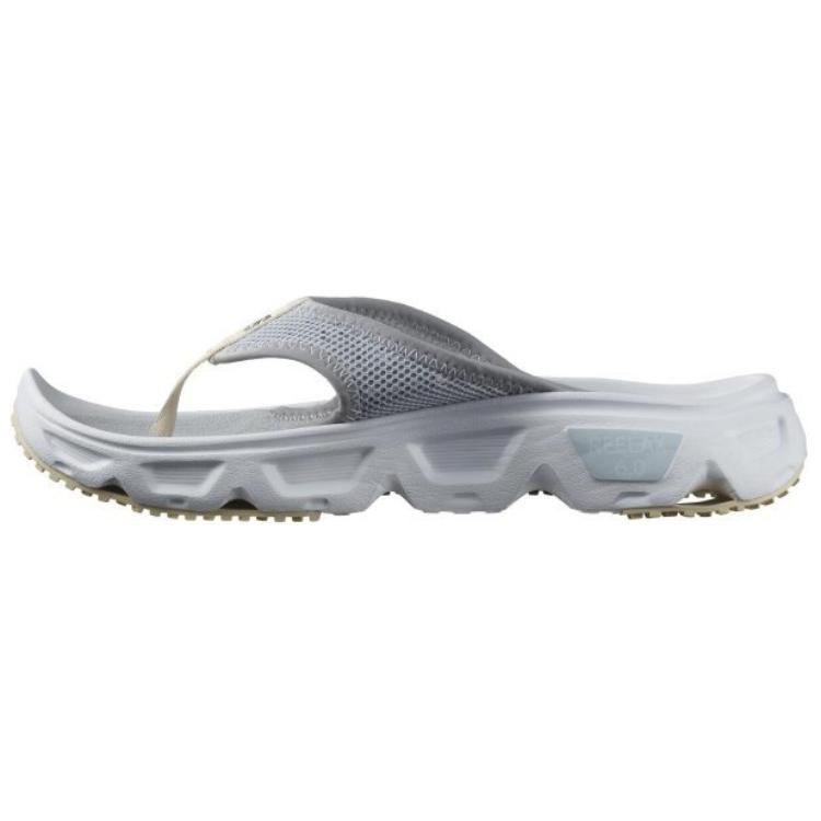 SALOMON Reelax Break 6.0 Comfortable And Breathable Composite Sole Slip Resistant Flip Flops Women's Gray