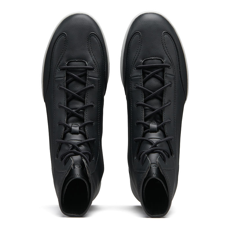 EQLZ EQUALIZER Top Grain Cow Leather Slip Resistant Abrasion Resistant High top Vintage Basketball Shoes Unisex