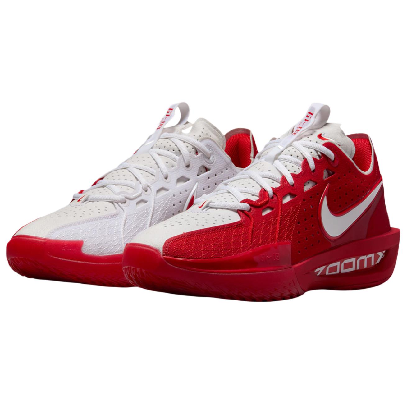 Nike G.T. Cut 3 Abrasion Resistant Breathable Low top Basketball Shoes Unisex Red