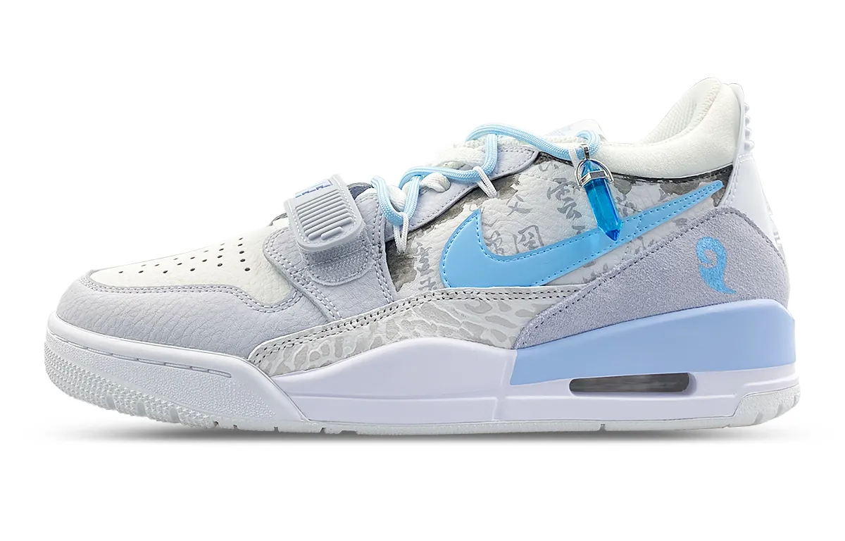 Jordan Legacy 312 Low top Vintage Basketball Shoes Men's Blue White