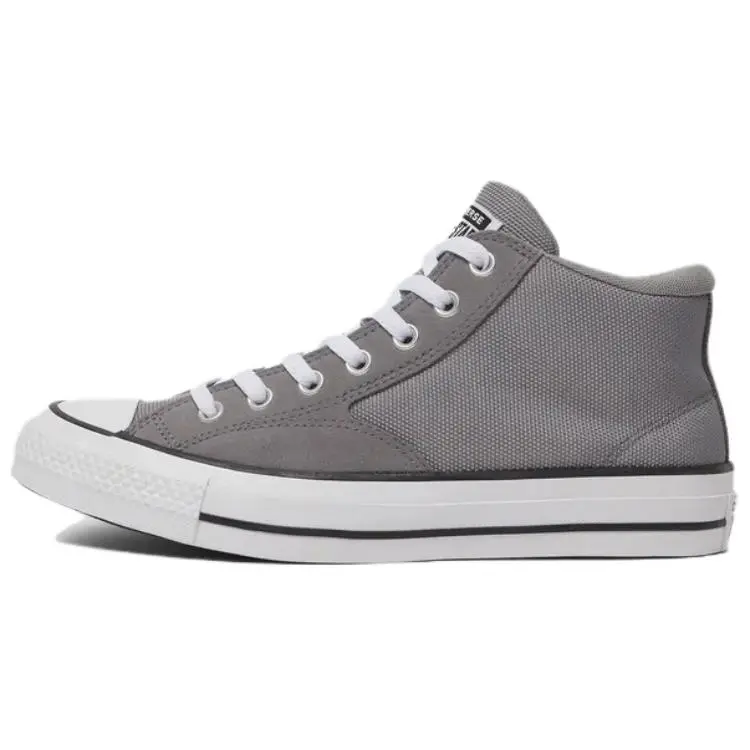 Converse All Star Abrasion Resistant Breathable Mid top Canvas Shoes Unisex Gray