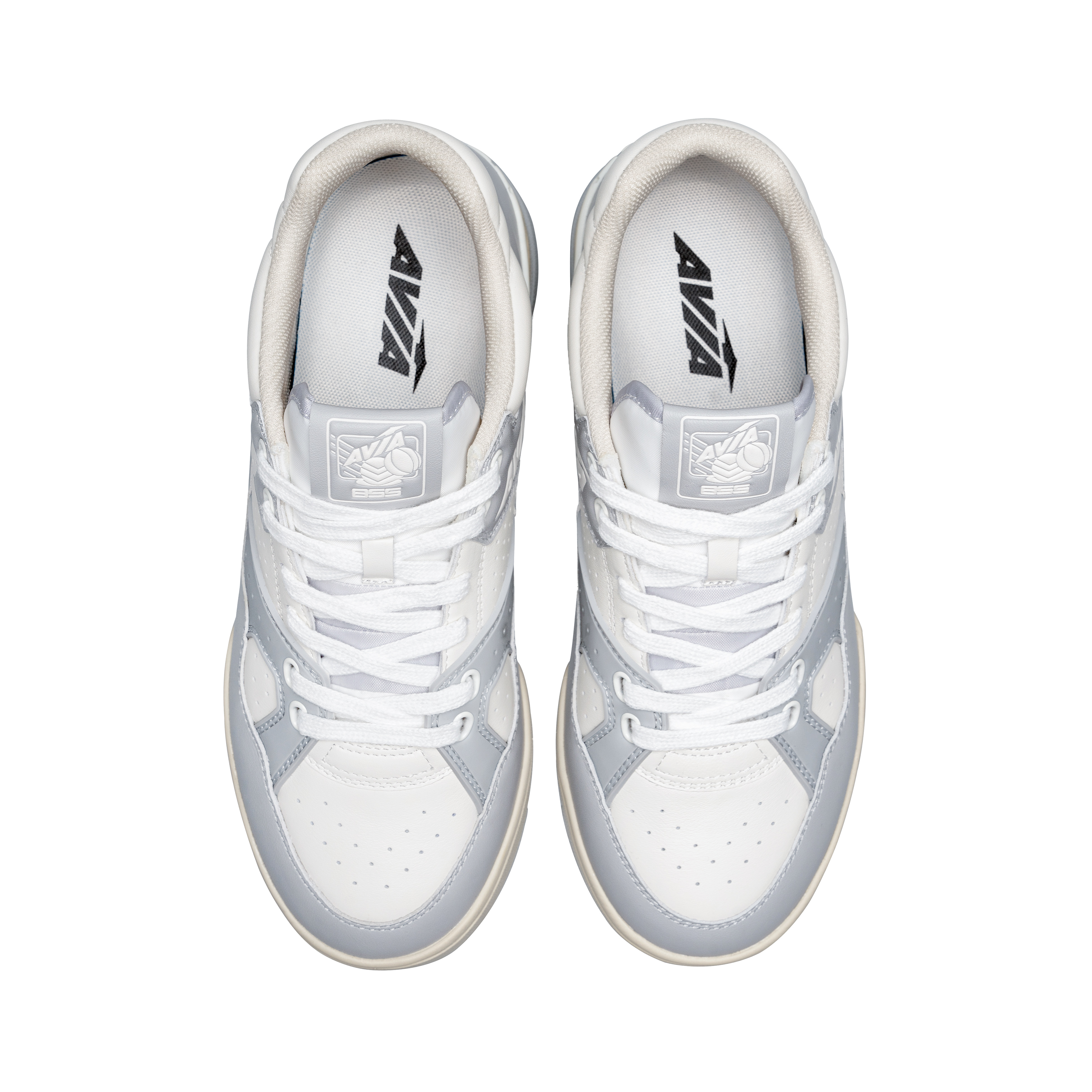 AVIA 855L Slip Resistant Cushioning Abrasion Resistant Low top Vintage Basketball Shoes Men’s White Gray