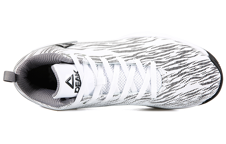 PEAK Synthetic Leather, Textile Cushioning Slip Resistant Abrasion Resistant Support Low top Basketball Shoes Men’s
