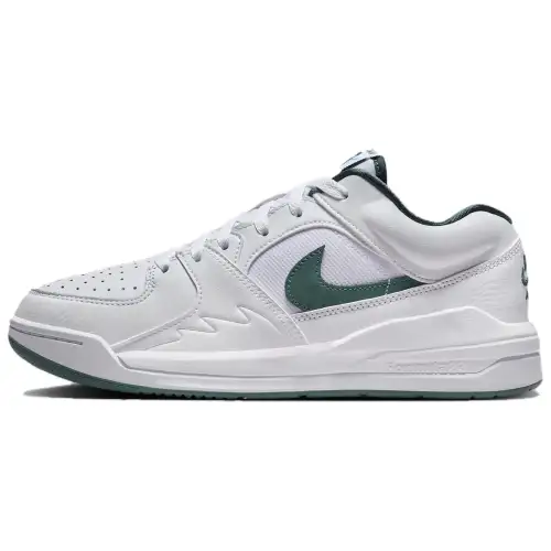 Jordan Stadium 90 Comfortable Lightweight Anti-Slip Wear Resistant Low Top Vintage Basketball Shoes Women White Green