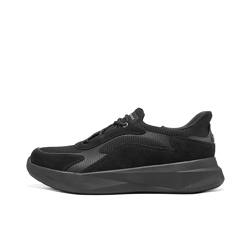 Skechers MENS USA STREET WEAR Mesh, Artificial Leather Low top Training Shoes Men’s Black