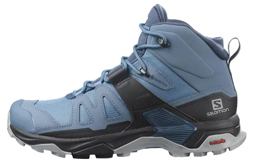 SALOMON X Ultra 4 Mountaineering & Hiking Shoes Women's High Top Blue/Black