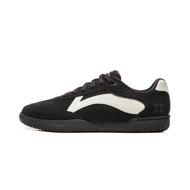 Li Ning Abrasion Resistant Breathable Casual Scenario Low top Table Tennis Shoes Unisex Black Ivory