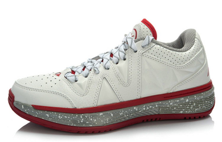 Li Ning WOW 2 ‘305’ Non slip Lightweight Low top Basketball Shoes Unisex White Red