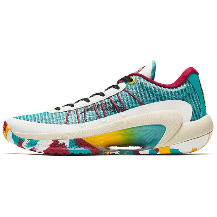 Anta 3 Point Rain Lite V2 Cushioning Low top Basketball Shoes Men’s Green White Red