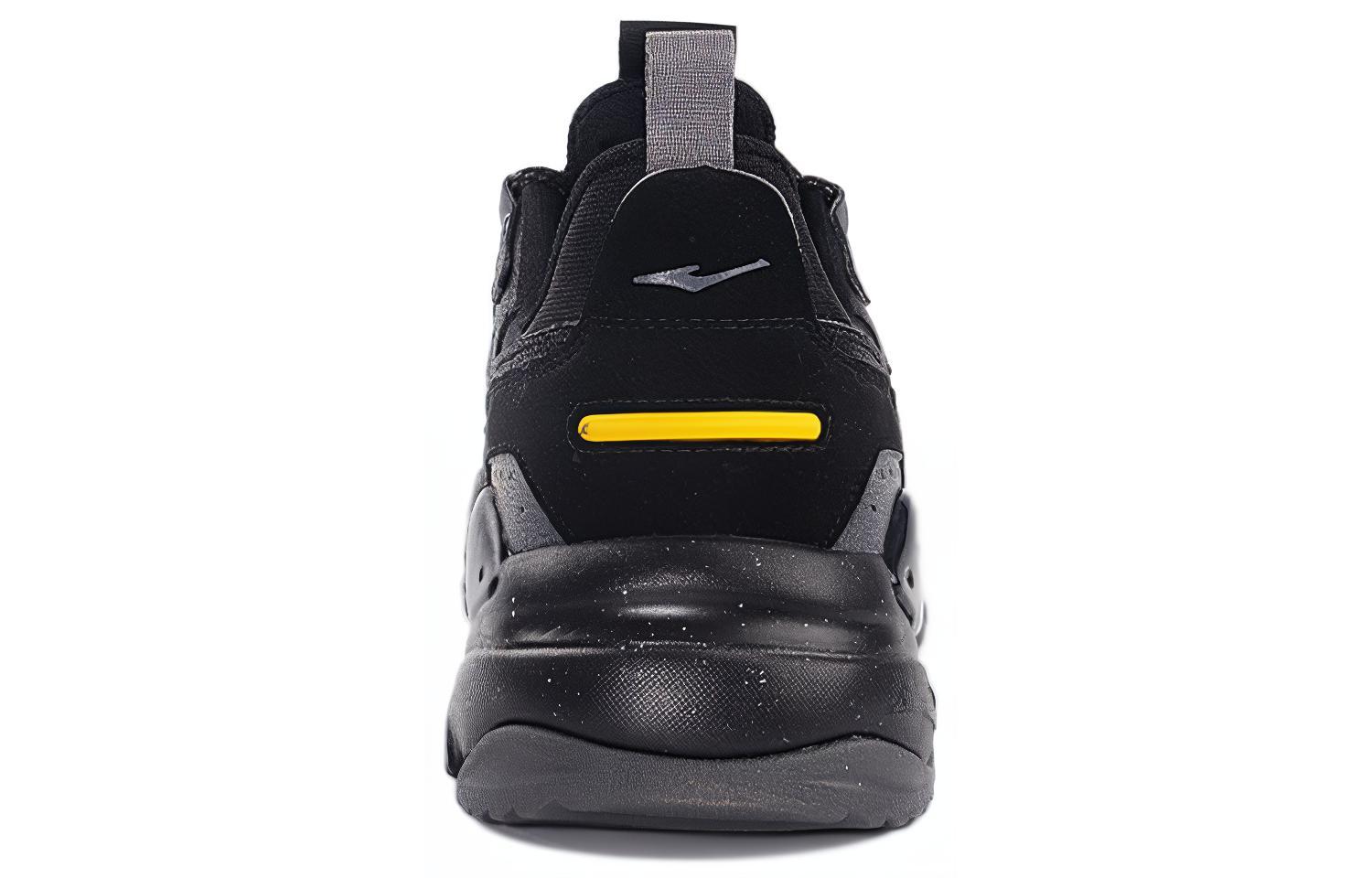 Erke Cushioning Slip Resistant Abrasion Resistant Low top Overall Training Shoes Men’s Black Yellow