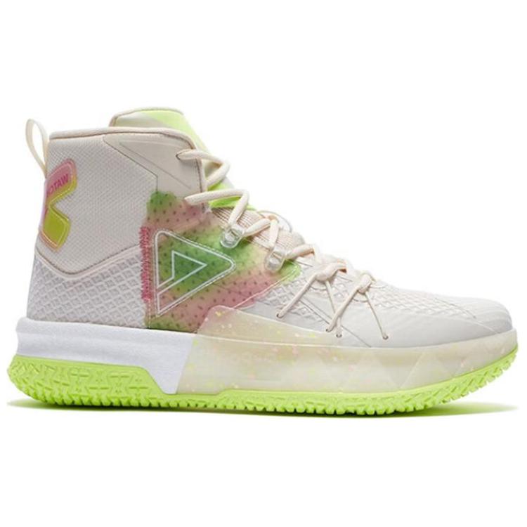 PEAK Abrasion Resistant Breathable High top Basketball Shoes Men’s Ecru