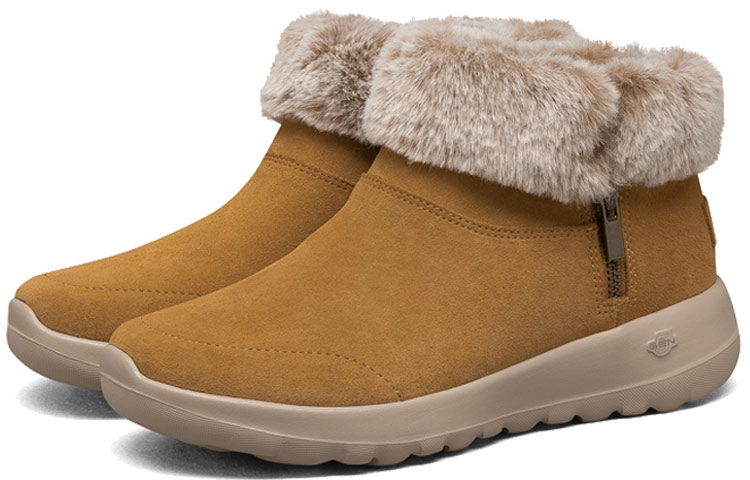Женские ботинки Skechers ON THE GO (коричневые) — 栗色 — фото 3