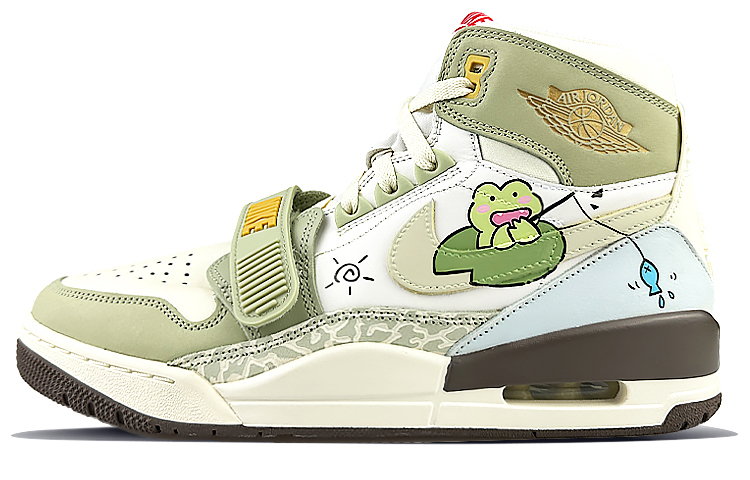 Jordan Legacy 312 High top Vintage Basketball Shoes Men’s Green