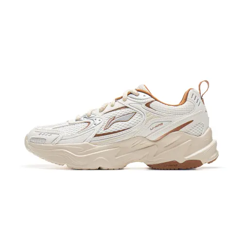 Li Ning Shooting Stars 2K Low top Chunky Sneakers Women's White Umber