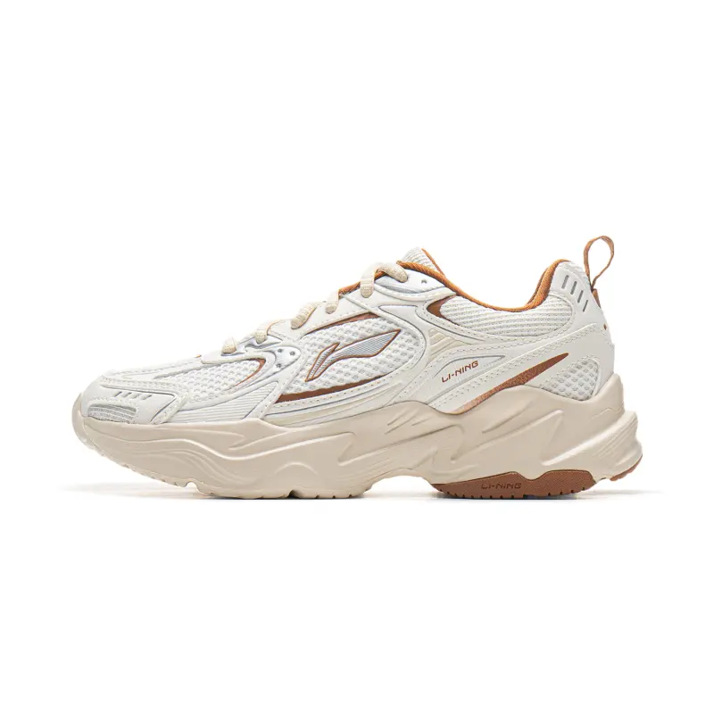 Li Ning Shooting Stars 2K Low top Chunky Sneakers Women's White Umber