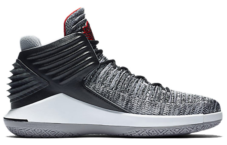 Мужские кроссовки Jordan Air Jordan 32 Black Cement (черные) — фото 2