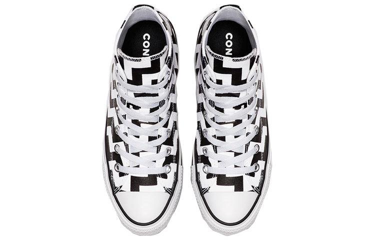 Женские кеды Converse Chuck Taylor All Star Glam Dunk High Top (черно-белый) — Чёрный / белый — фото 3