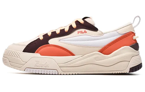 FILA Fila CANESTRO Fashionable Casual Arabesque Shock Absorbing Wear-Resistant Low-top Retro Basketball Shoes Women's Nude Color