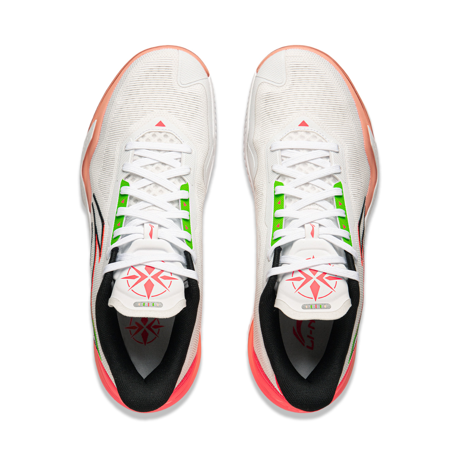 Li Ning Liren 5 Slip Resistant Coverage Lightweight Rebound Low top Basketball Shoes Men’s Pink White