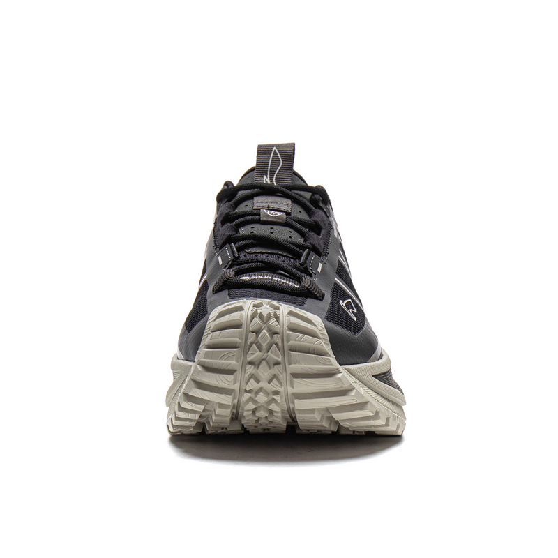 Li Ning Outdoor CF Tracing, Xingchuan SE TPU Low top Hiking Shoes Unisex Black Obsidian Gray