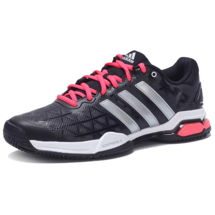Adidas Barricade Slip Resistant Abrasion Resistant Low top Tennis Shoes Men's Black