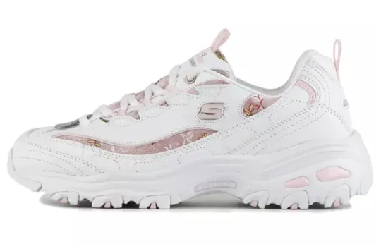 Skechers D'Lites 1.0 D'LITES 1 Textile, Synthetic Leather Low top Chunky Sneakers Women's White Light Pink
