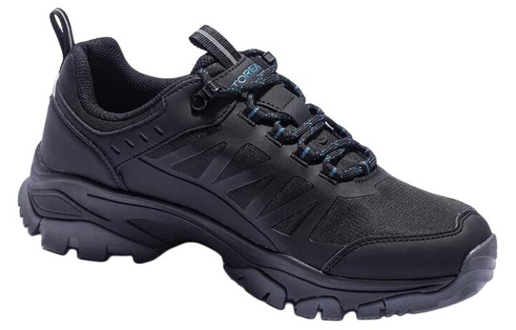 TOREAD Slip Resistant Abrasion Resistant Slip Resistant Abrasion Resistant Low top Hiking Shoes Men’s Black Blue