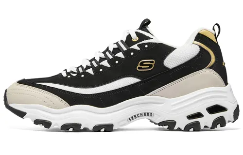 Skechers D'lites Sneakers 'Black Beige White'