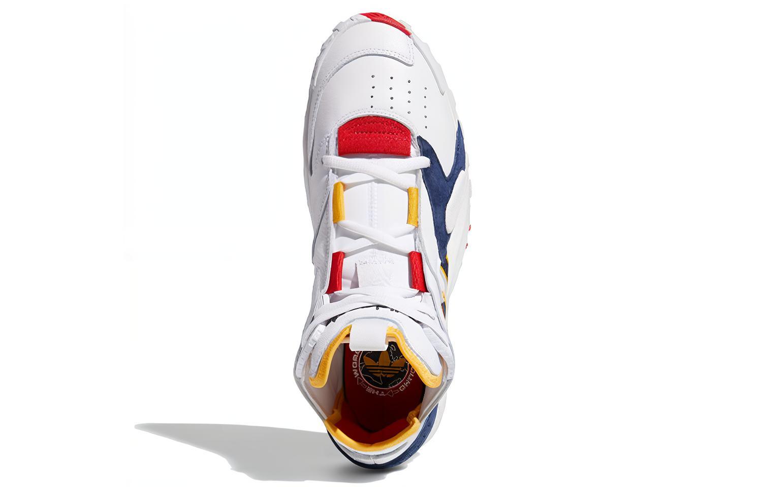 Кроссовки adidas originals Streetball (бело-разноцветные) — фото 5