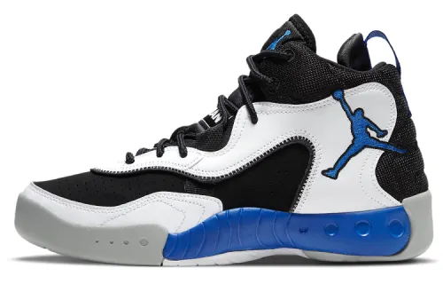 Jordan Pro RX fabric synthetic leather, trendy color matching, shock-absorbing, lightweight, balanced, non-slip, high-top, retro basketball shoes, same style for men and women, black