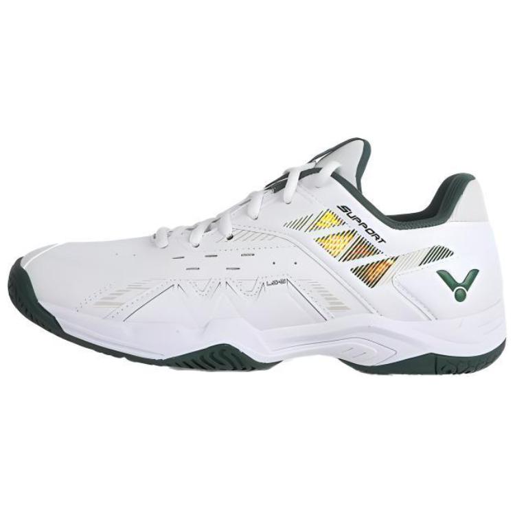 VICTOR 8500CLS Cushioning Slip Resistant Abrasion Resistant Low top Badminton Shoes Unisex White Green