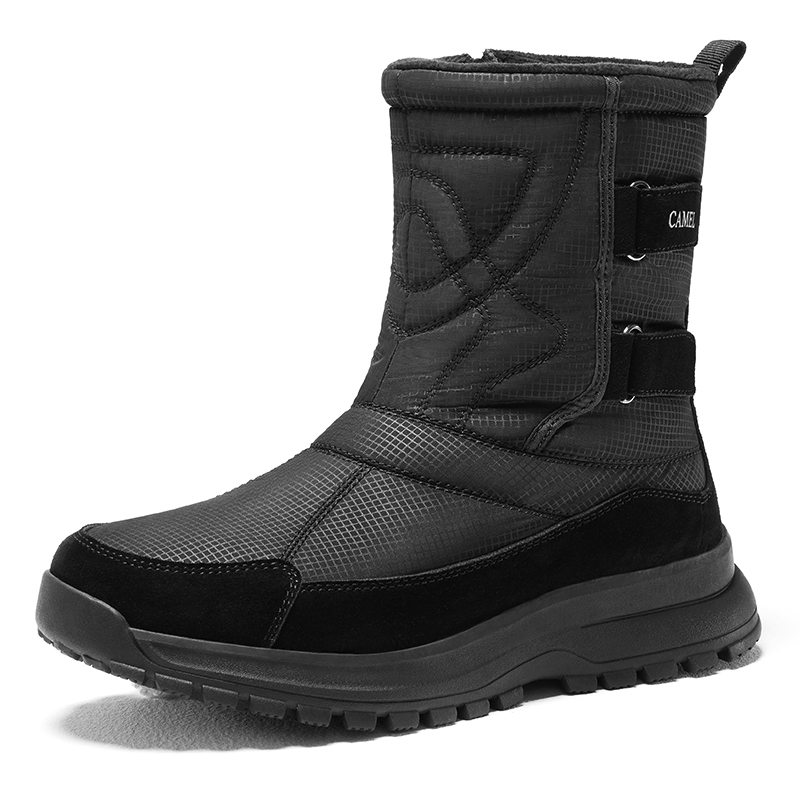 CAMEL Fabric Thermal Knee High Snow Boots Women's