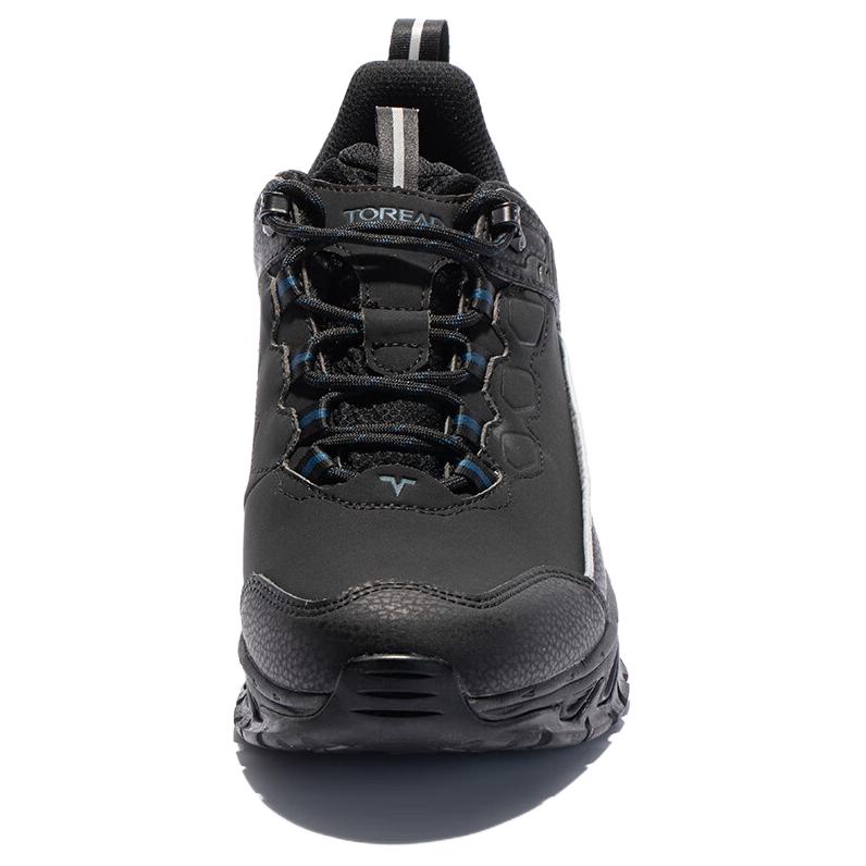 TOREAD Cushioning, Non Slip, And Waterproof Low top Hiking Shoes Men’s Black