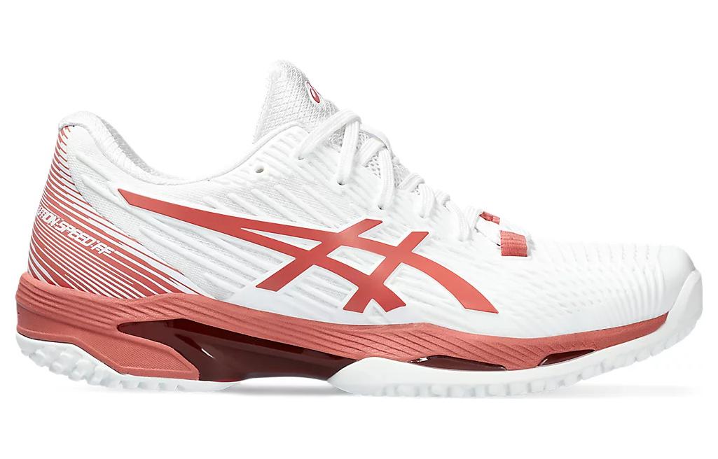 Asics Solution Speed FF 2 OC Comfortable Cushioning Low top Tennis Shoes Women’s Red White