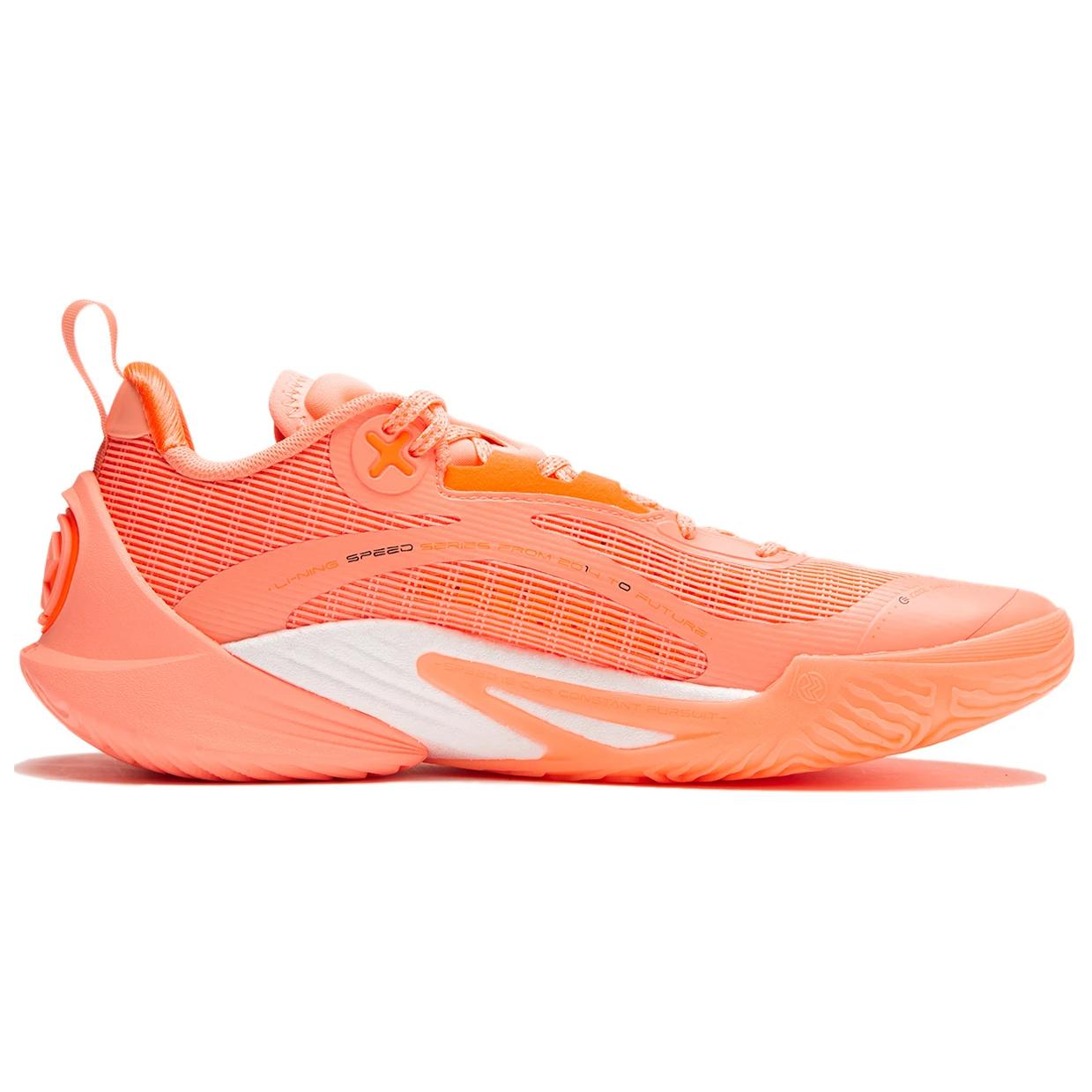 Li Ning Speed 10 Abrasion Resistant Breathable Low top Basketball Shoes Men’s Neon Orange
