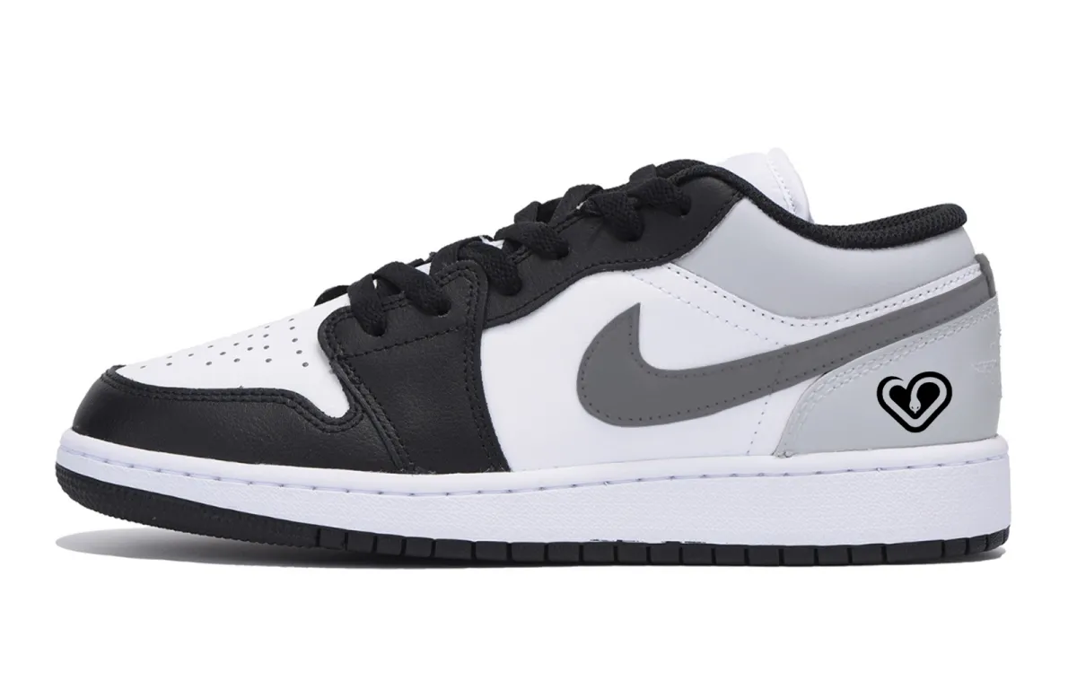 Jordan Air Jordan 1 Puppy Fragment, Year Of The Snake Abrasion Resistant Low top Vintage Basketball Shoes Men's Black