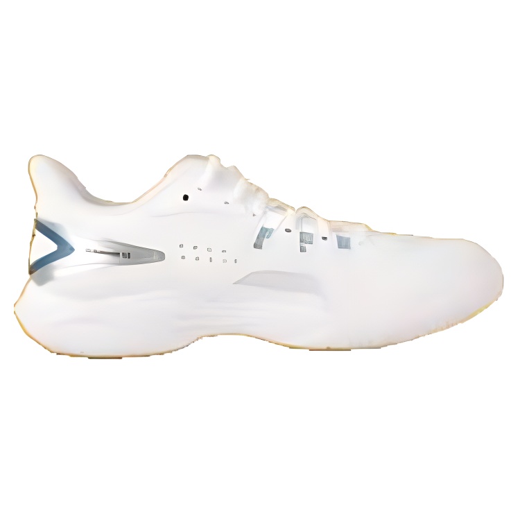 VICTOR Cushioning Slip Resistant Support Low top Badminton Shoes Unisex White Silver