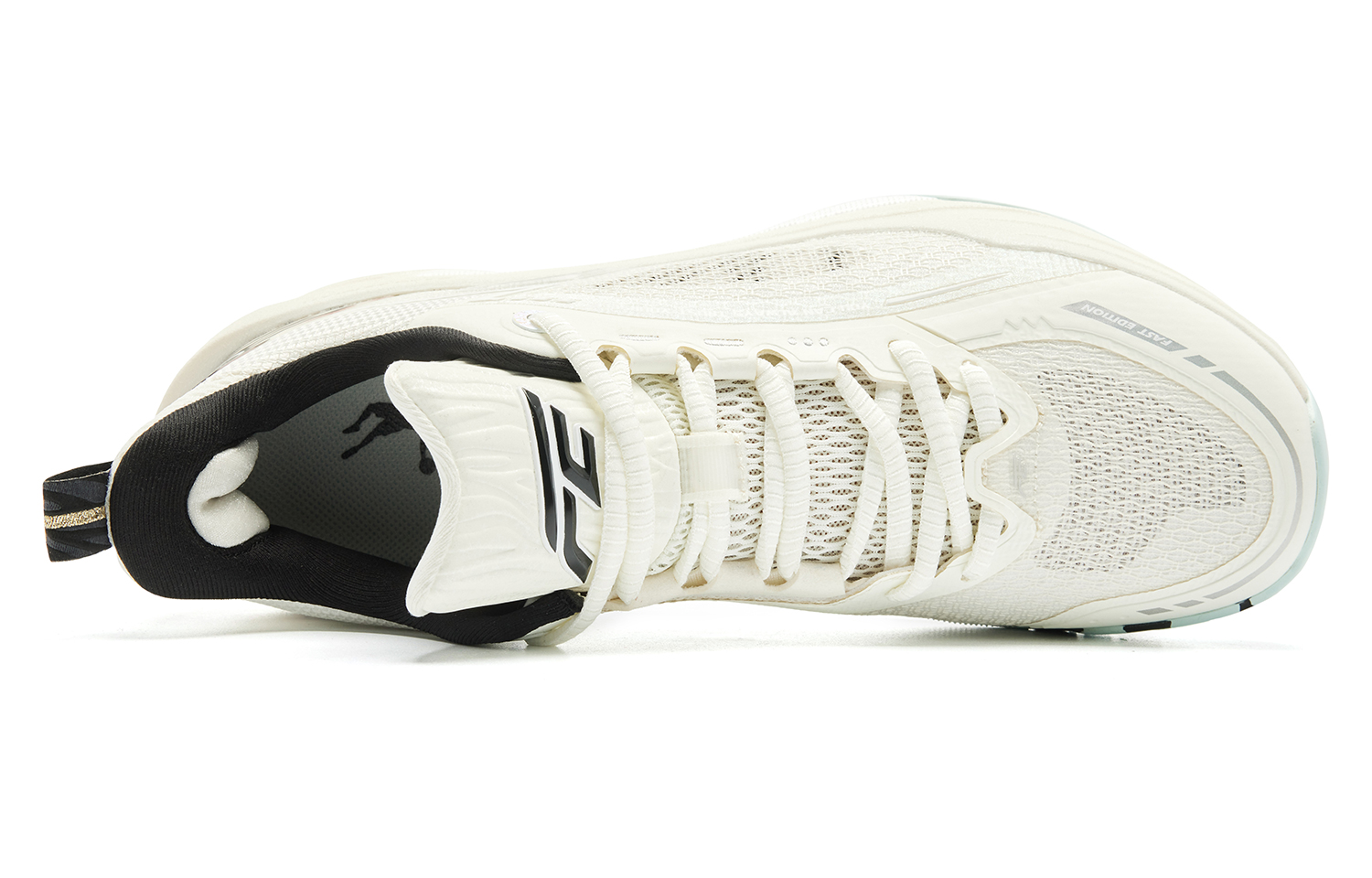 QIAODAN FE3.0 White Tiger Cushioning Slip Resistant Breathable Support Lightweight Rebound Anti Twist Grip Low top