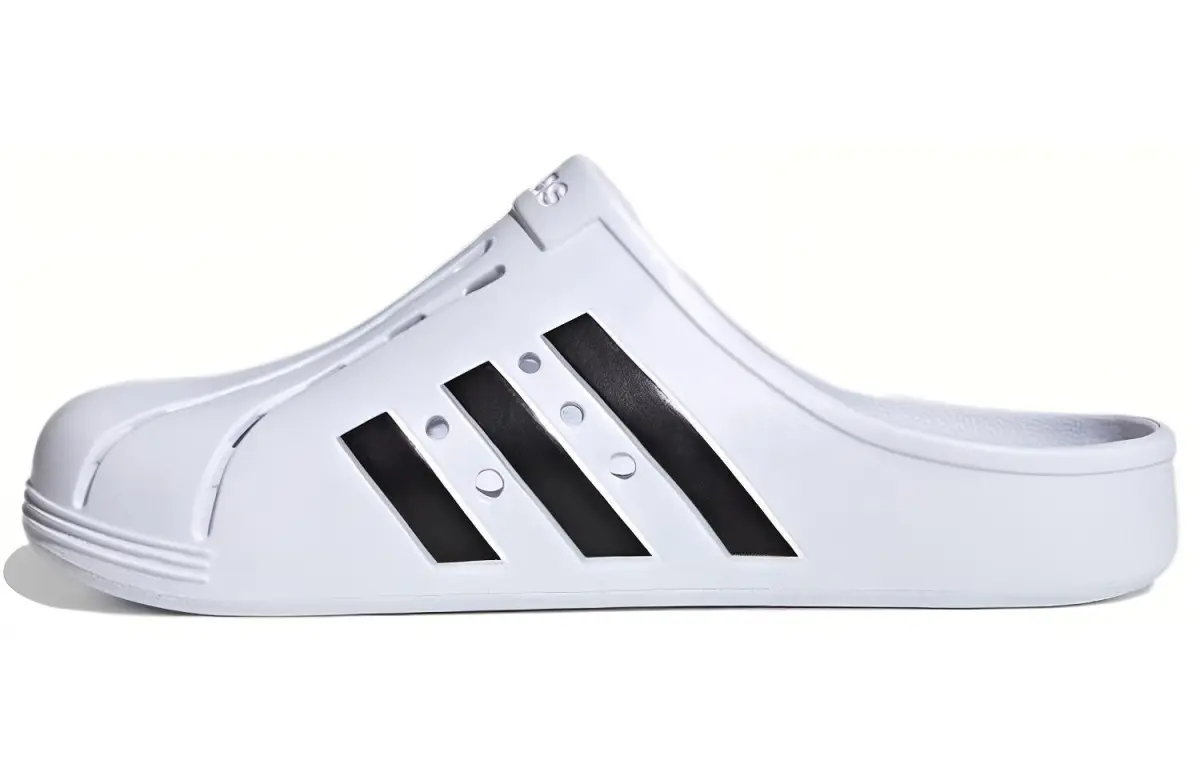 Adidas ADILETTE CLOGS Casual Slippers Unisex White Black