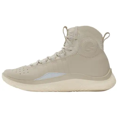 Under Armour Curry 4 Soft And Comfortable Mid top Basketball Shoes Unisex Khaki