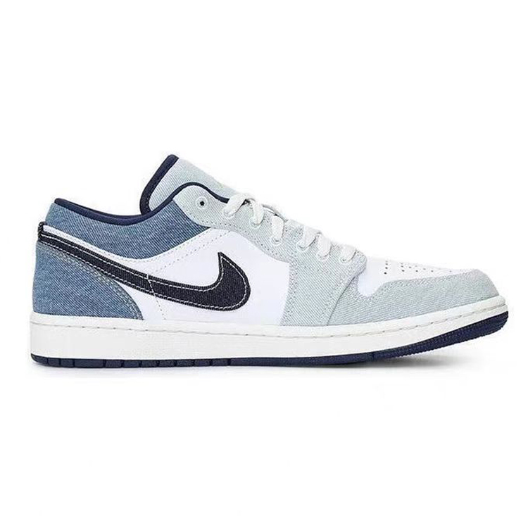 Jordan Air Jordan 1 Fashion Low top Vintage Basketball Shoes Men’s Blue