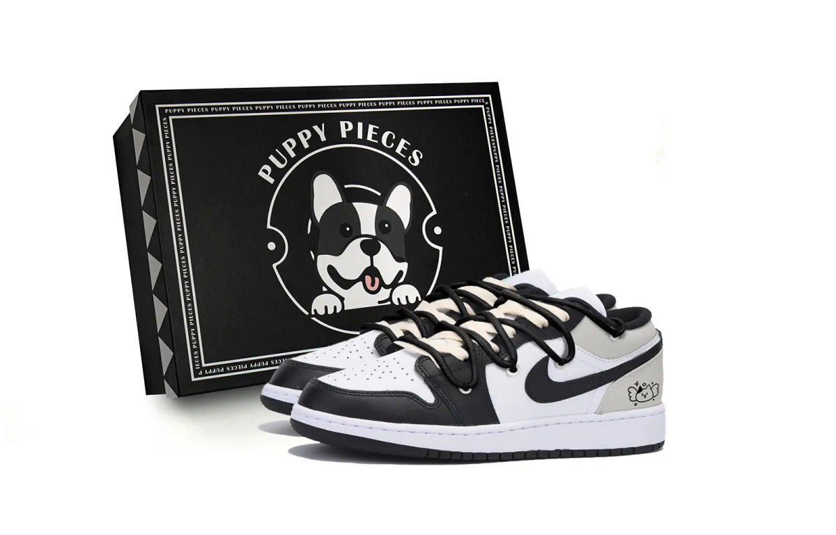 Jordan Air Jordan 1 Vintage Basketball Shoes Men's Low Top Black Gray