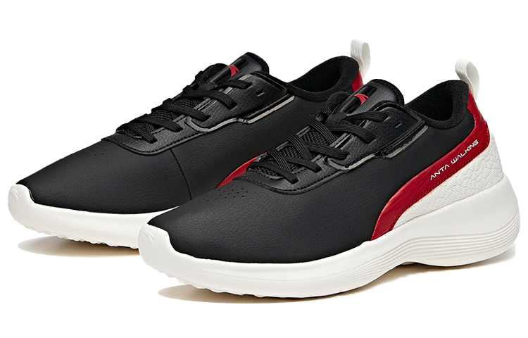 ANTA Training Shoes Men’s Low Top Black/Ivory White/Sports Style Red