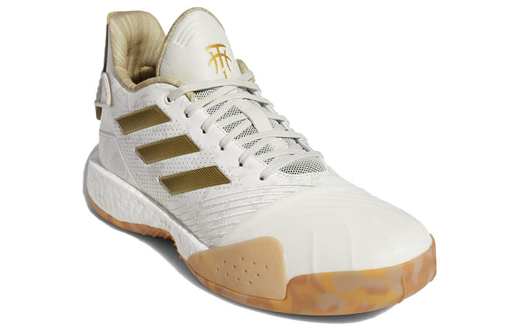 Мужские кроссовки adidas T mac Millennium (бело-золотые) — фото 3