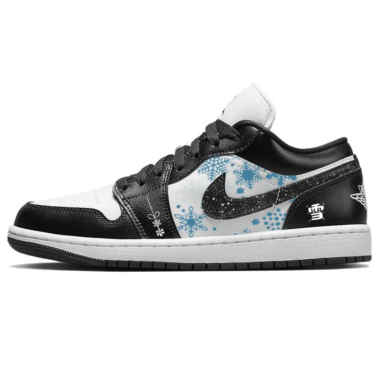Jordan Air Jordan 1 Vintage Basketball Shoes Women's Low Top Black/White